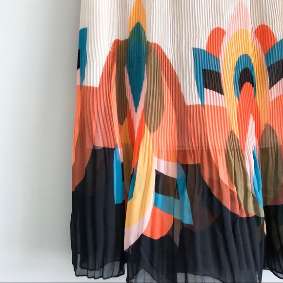 Forever 21 Pleated Swing Skirt Multi-Color Size M - Picture 2 of 6